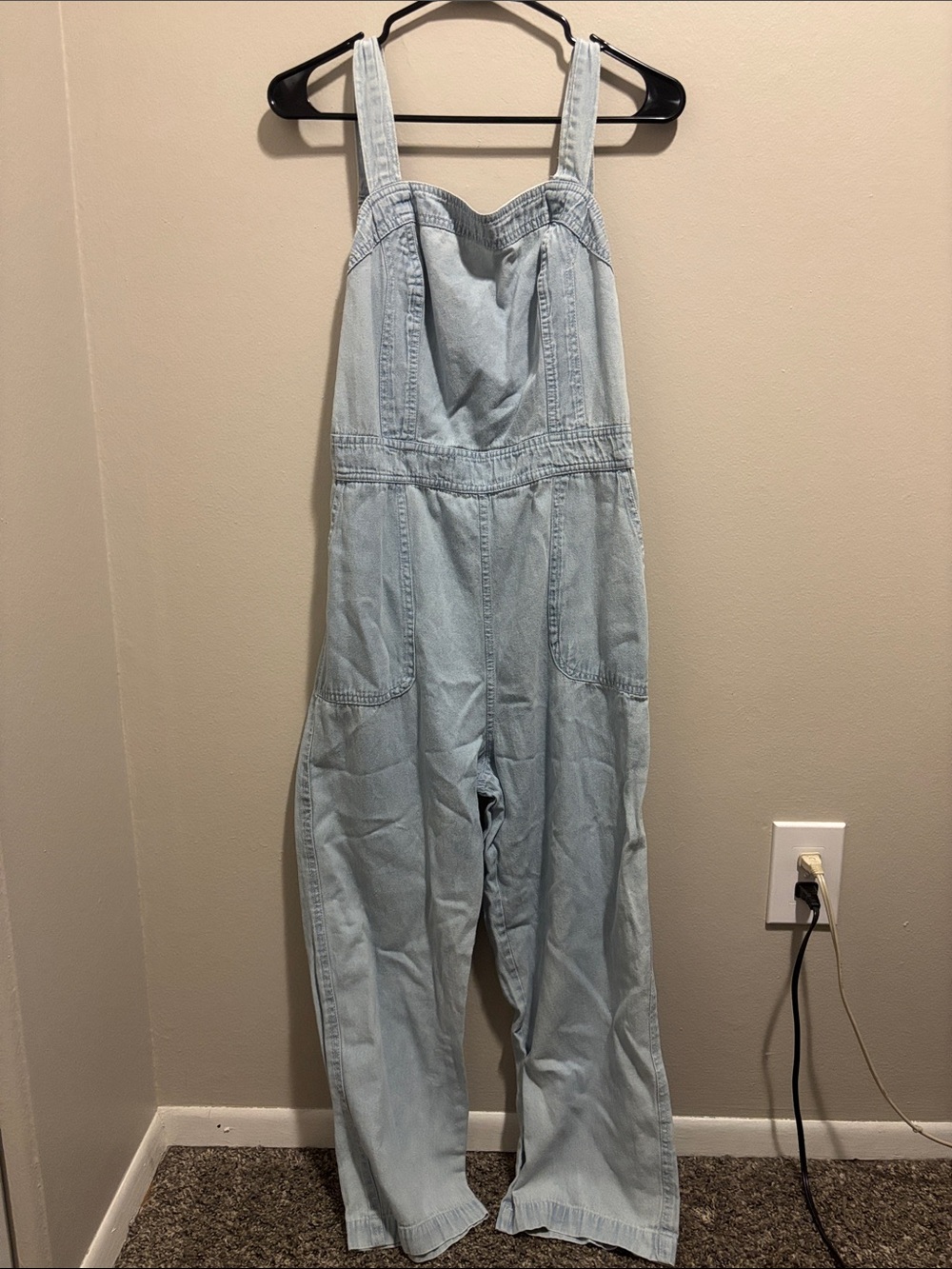 Japna Light Wash Denim Jumpsuit